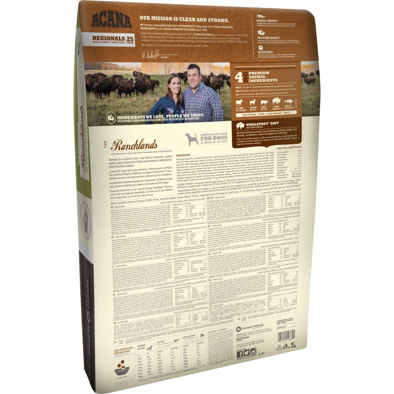 Acana 11,4 Kg Regionals Ranchlands | Yetişkin Köpek Kuru Maması